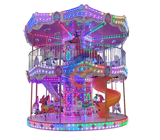 Double Layer Colorful Carousel